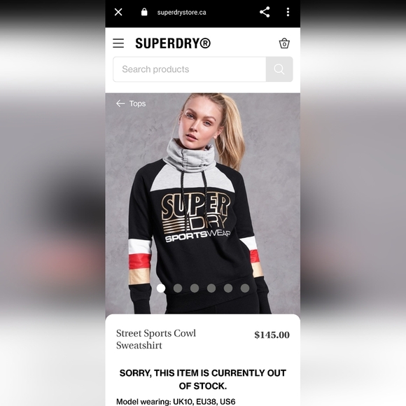 Sweatshirt Superdry women's S/M - Picture 2 of 10